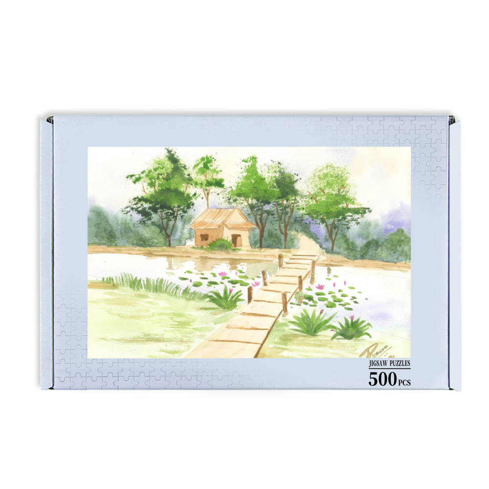 Beyond the Lily Pond Jigsaw Puzzle - Image 5