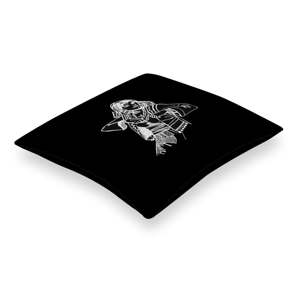 Folk Dance of the Warrior Woman - Dancing to My Heritage Throw Pillowcase - Image 3