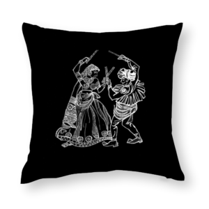 Rhythm of Dandiya – Dancing to My Heritage Throw Pillowcase