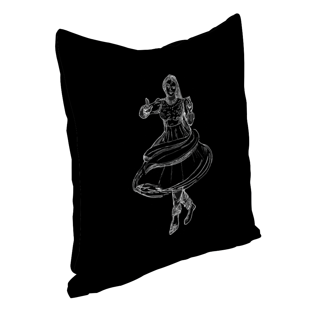 Spin to Kathak - Dancing to My Heritage Throw Pillowcase - Image 2