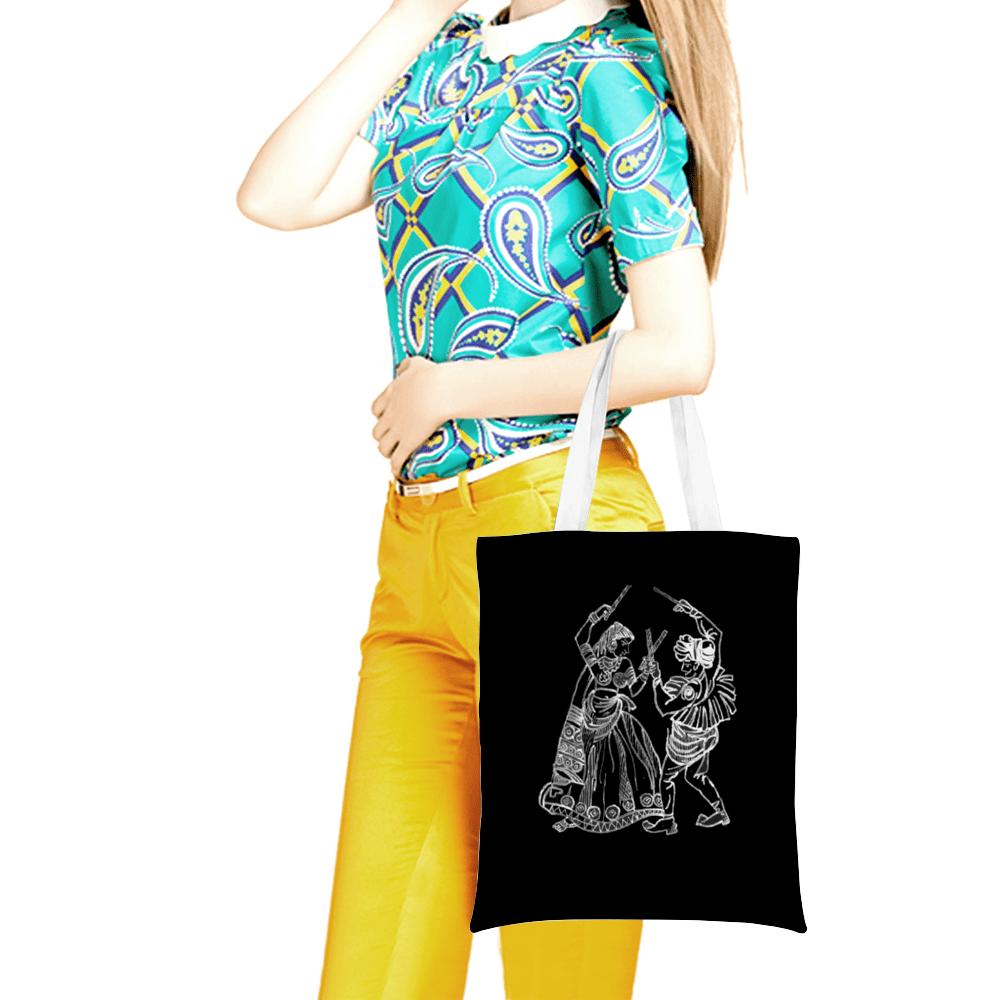 Rhythm of Dandiya - Dancing to My Heritage Tote Bag - Image 2