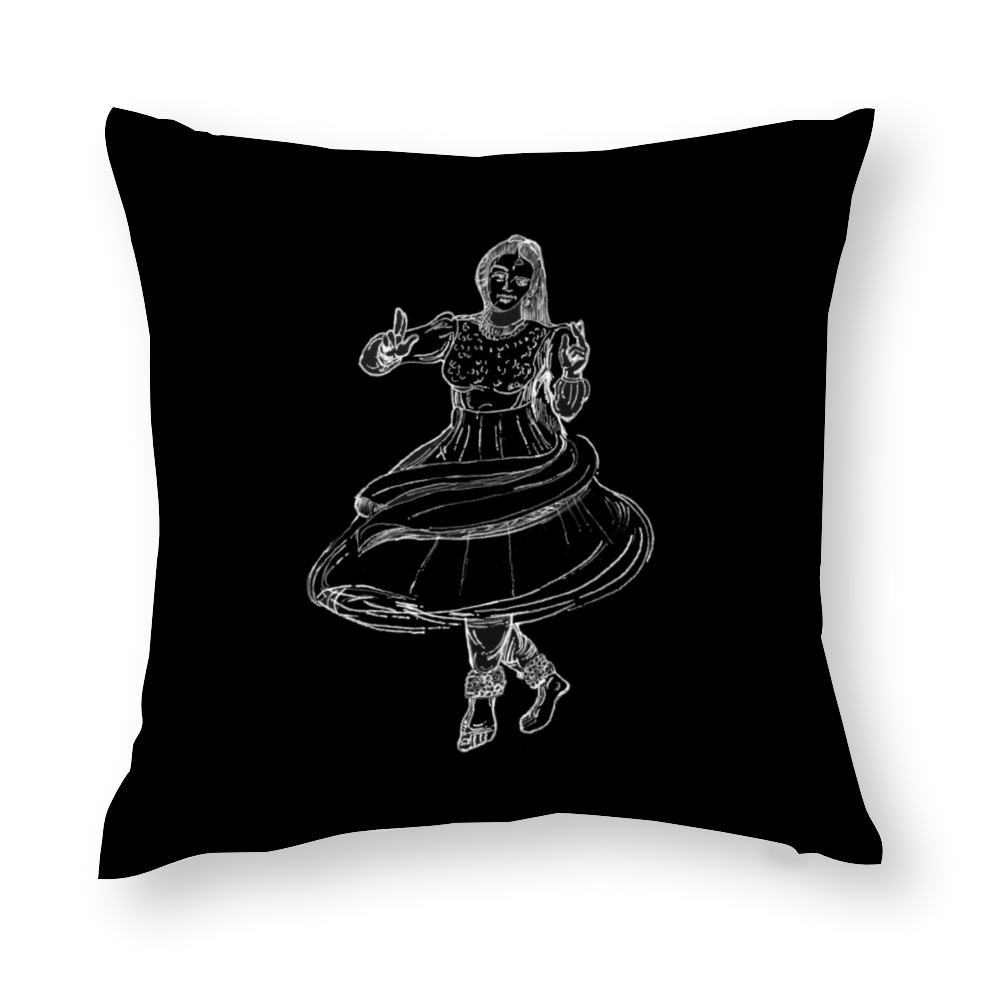 Spin to Kathak - Dancing to My Heritage Throw Pillowcase