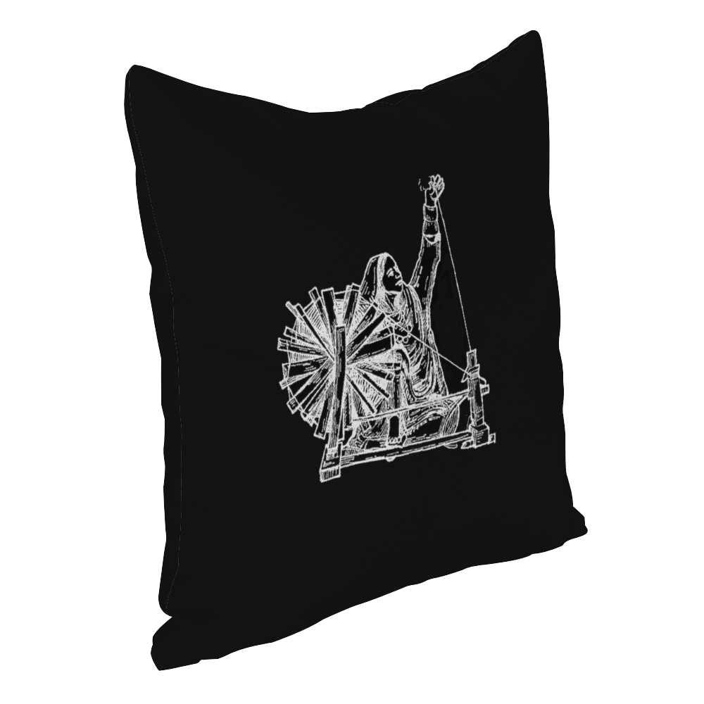 Weaving a Future - Crafting My Heritage Throw Pillowcase - Image 2