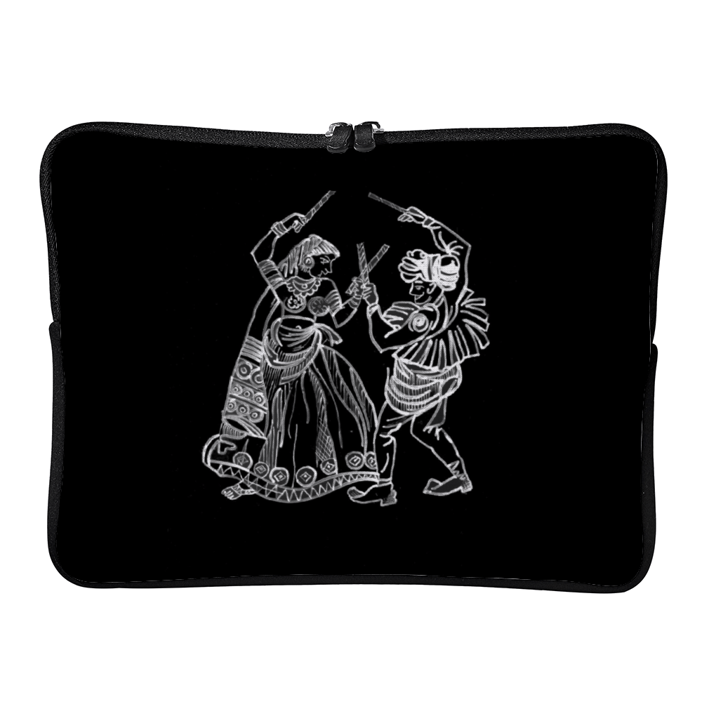 A Rhythm of Dandiya - Dancing to My Heritage Laptop Sleeve