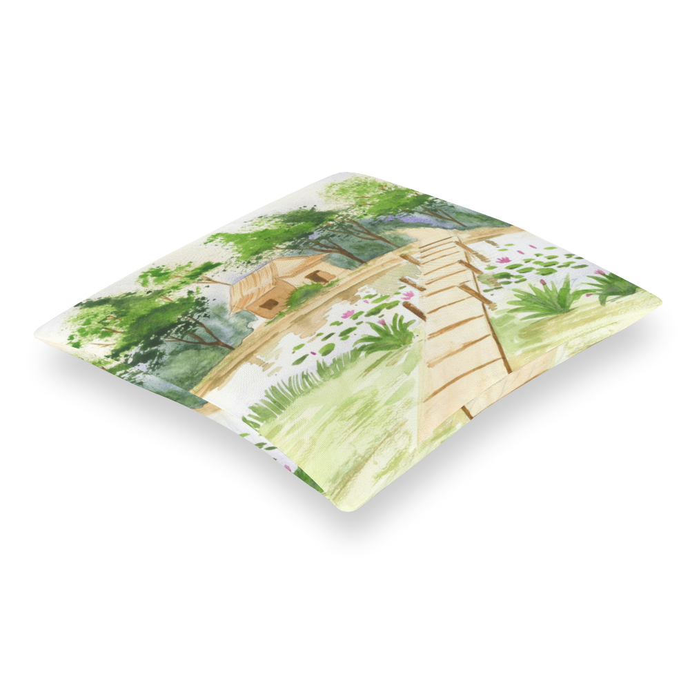Beyond the Lily Pond Throw Pillowcase - Image 3