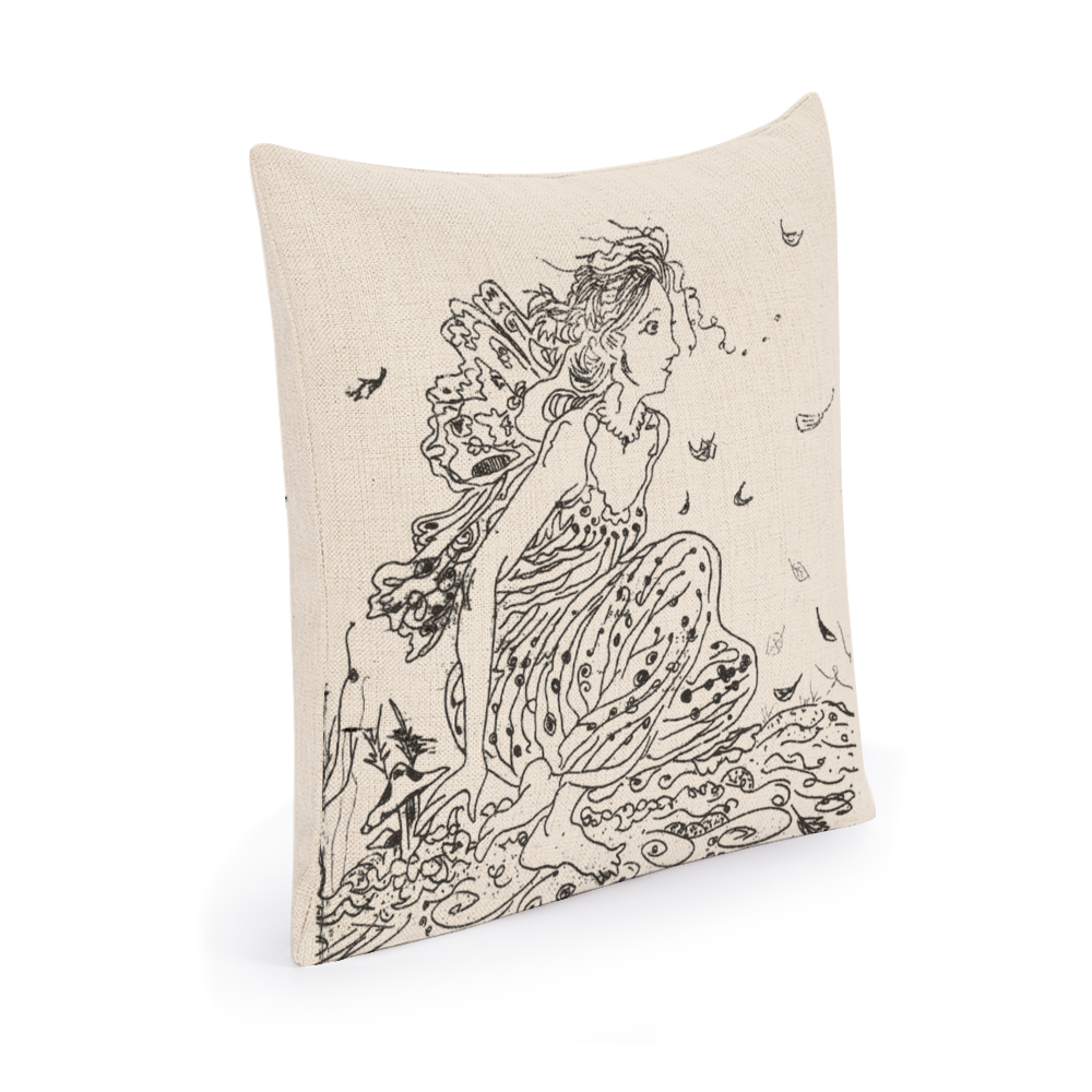 The Fall Fairy Linen Pillowcase - Image 3