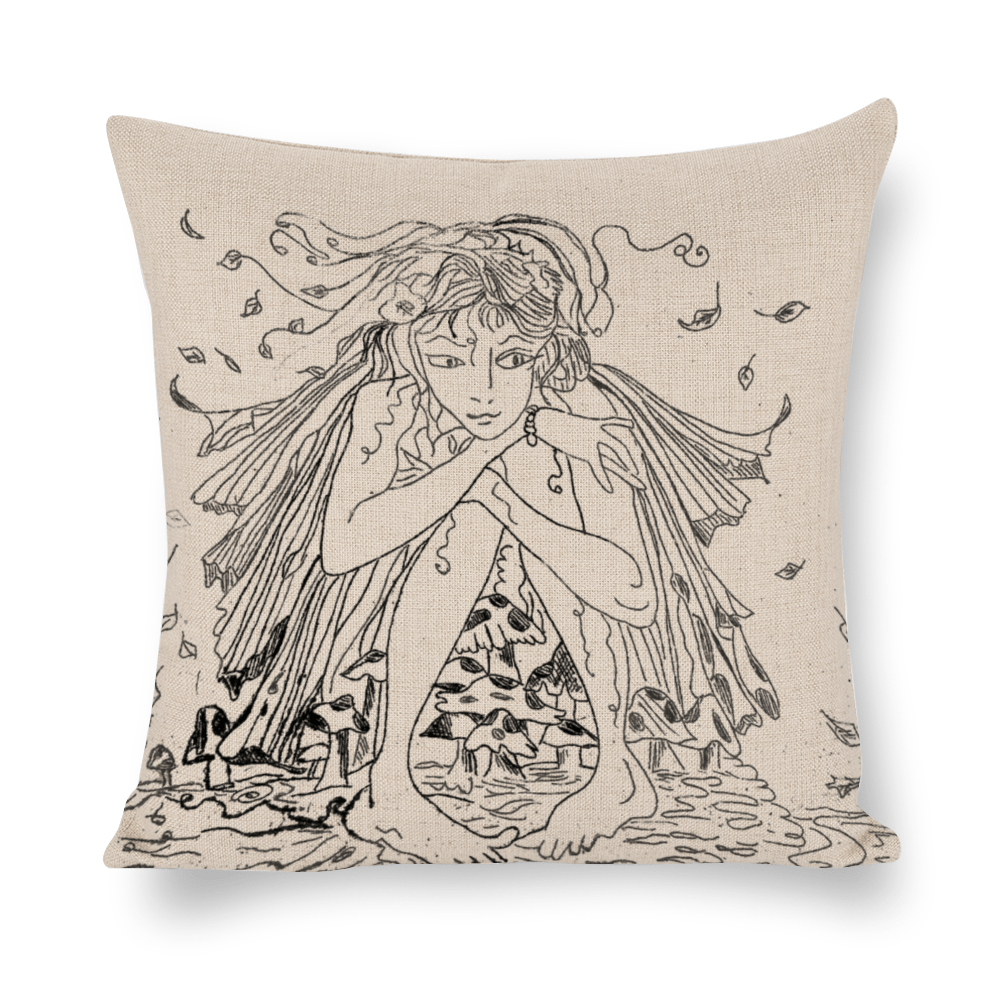 The Magical Meadow Fairy Linen Pillowcase