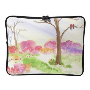 Lovebirds Are Evergreen Laptop Sleeve