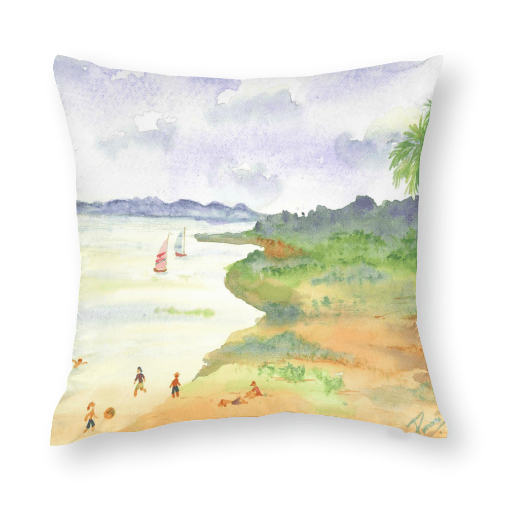 Sea Play Throw Pillowcase