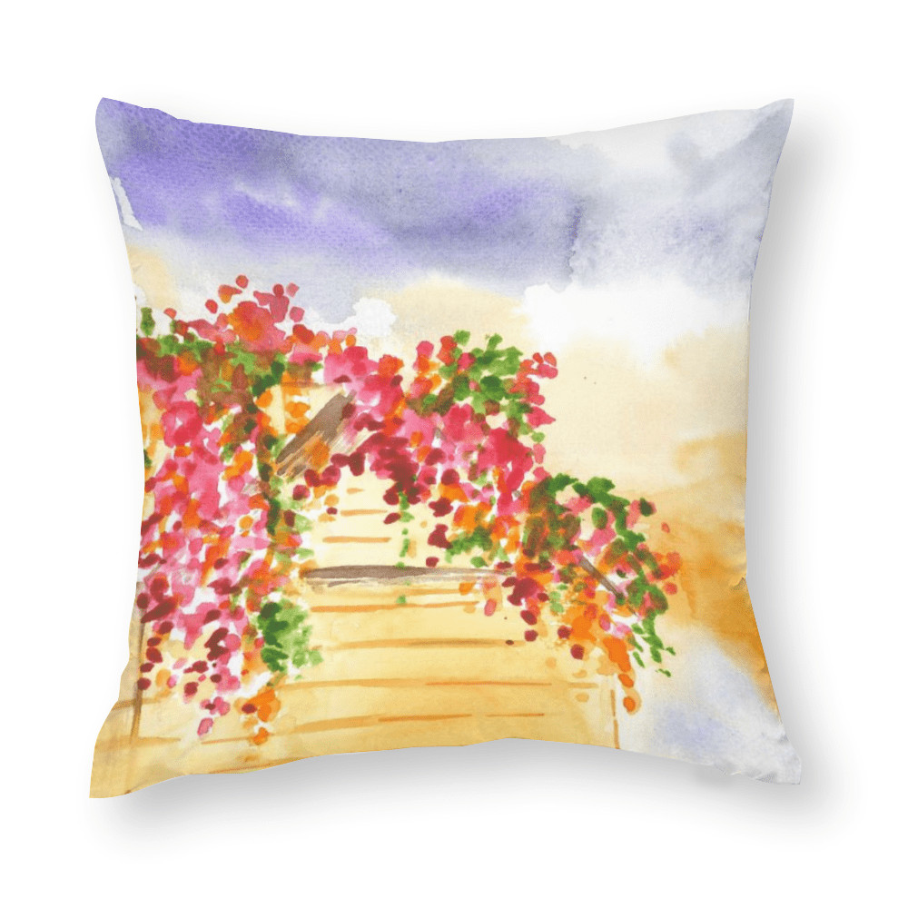 Storm Blooming Throw Pillowcase